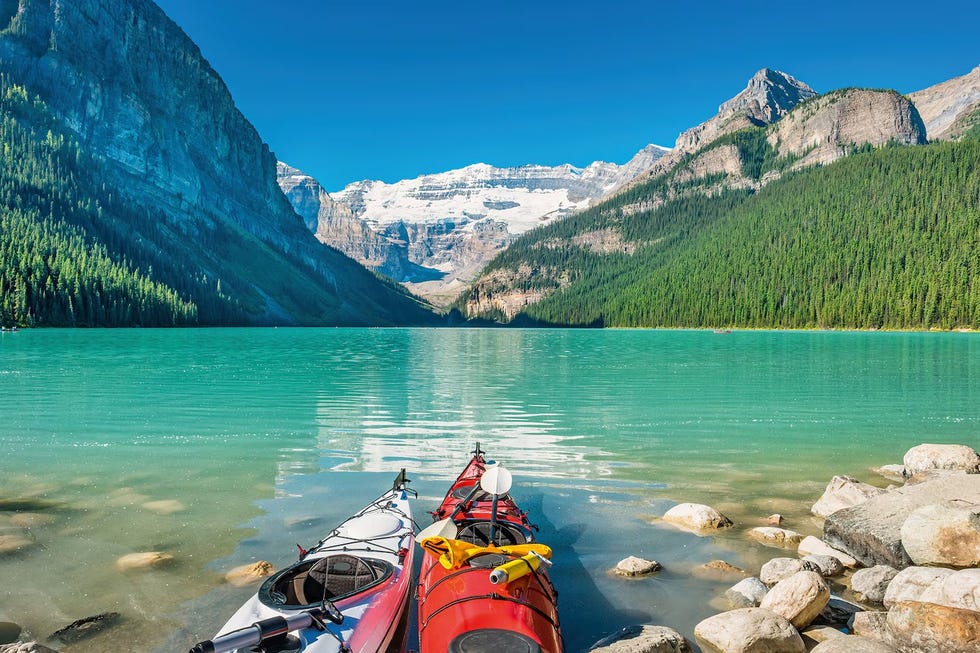 lake louise in canada, een van de mooiste meren ter wereld