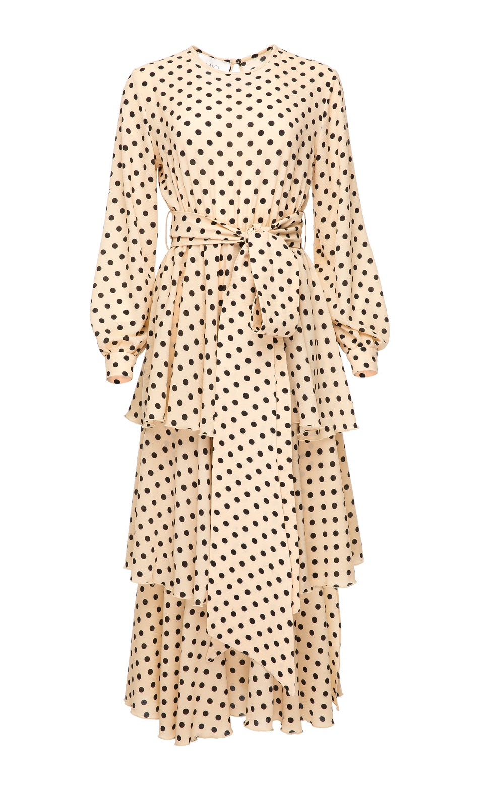 Clothing, Pattern, Day dress, Polka dot, Dress, Yellow, Design, Sleeve, Beige, Outerwear, 