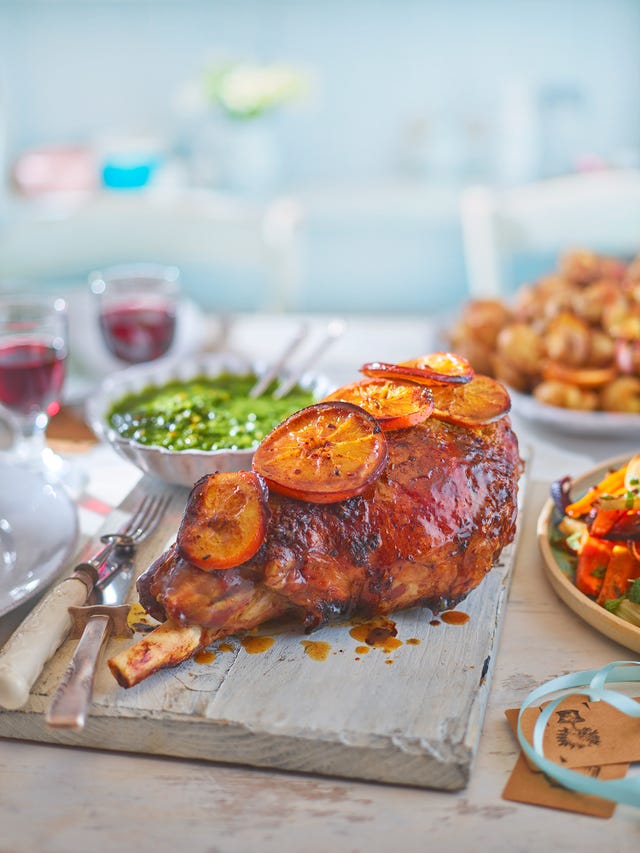 Roast Leg Of Lamb With Orange And Fennel