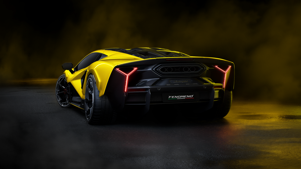 Rear view of the Lamborghini Fenomeno