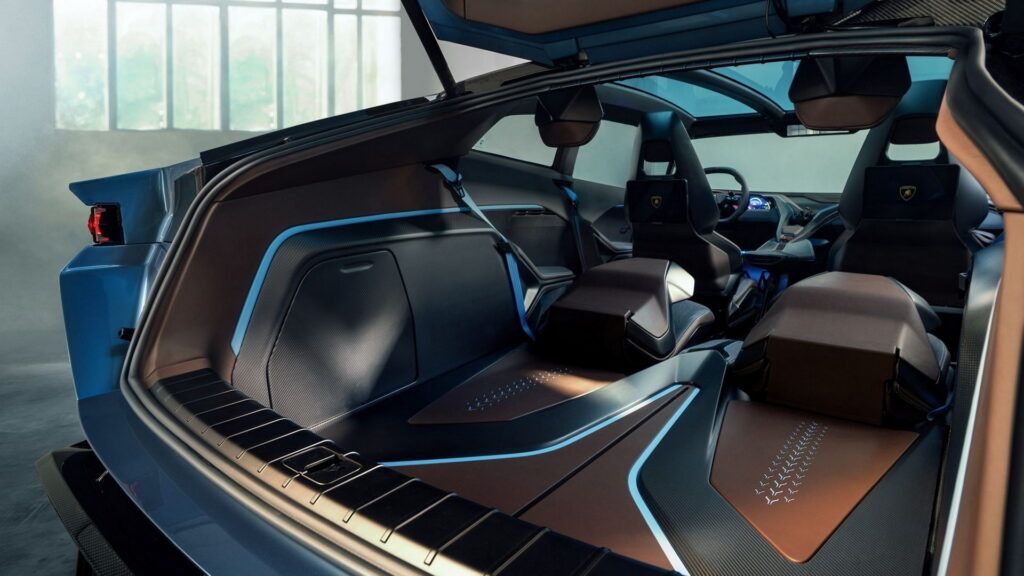 interior del concepto de lamborghini