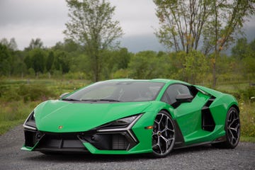 a green sports car