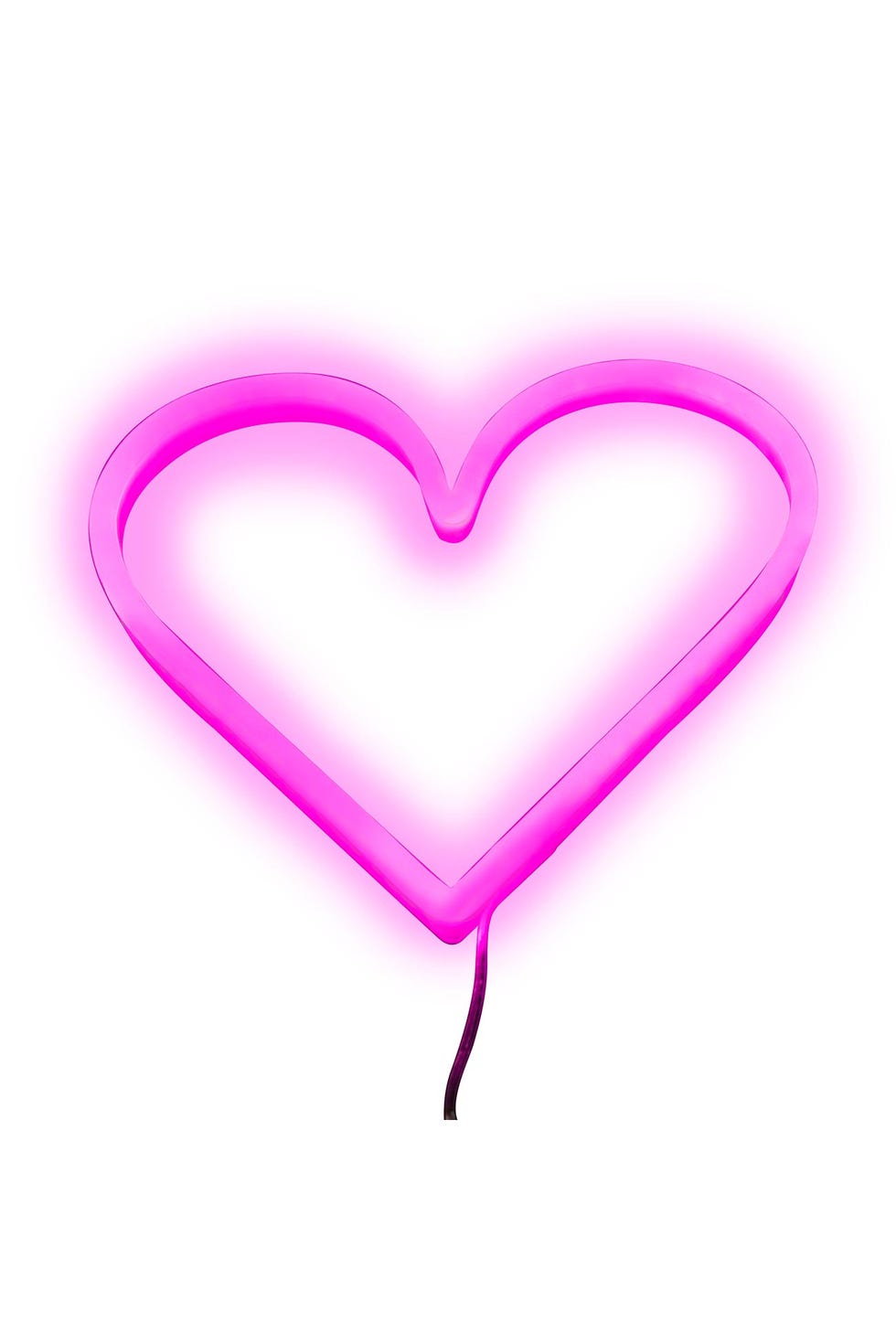 neón en forma de corazón