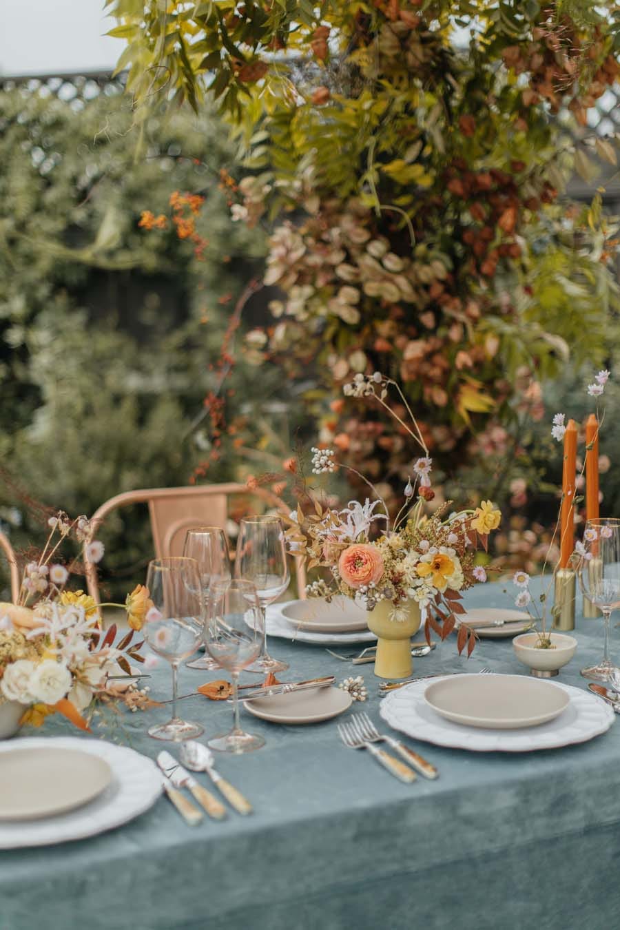 Rehearsal dinner, Table, Yellow, Centrepiece, Meal, Tablecloth, Brunch, Flower, Textile, Furniture, Rehearsal dinner, Table, Yellow, Centrepiece, Meal, Tablecloth, Brunch, Flower, Textile, Furniture,