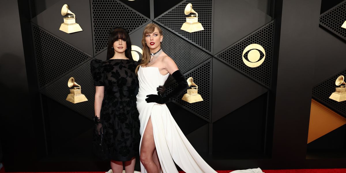 Lana Del Rey Arrives at the 2024 Grammys with Taylor Swift