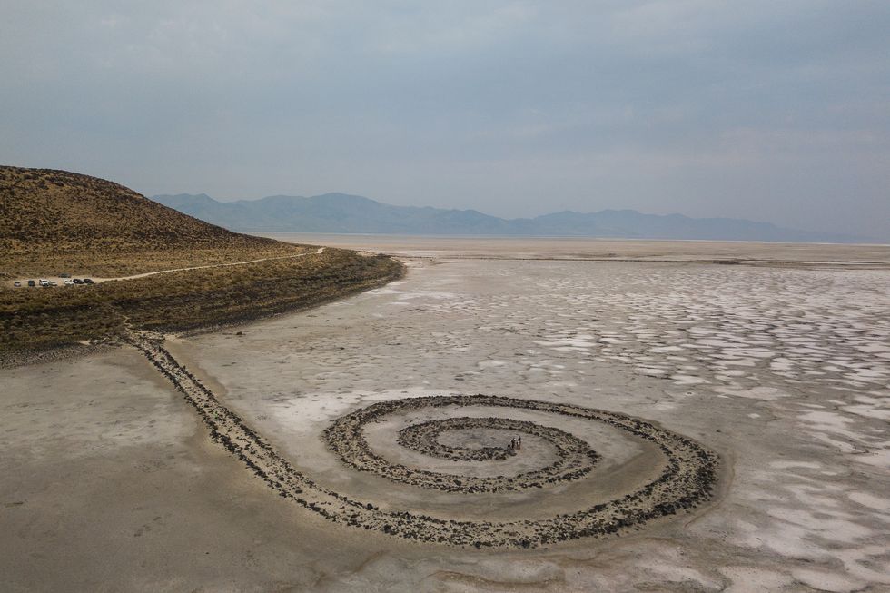 características del land art spiral jetty