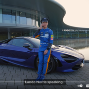 lando norris as a chauffeur