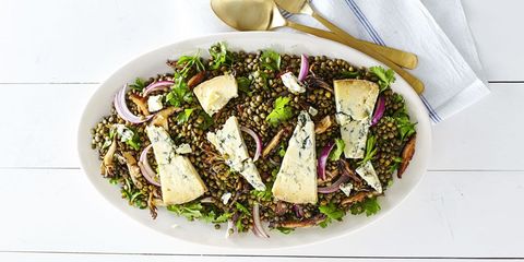 dinner ideas for two - Warm Wild Mushroom and Lentil Salad