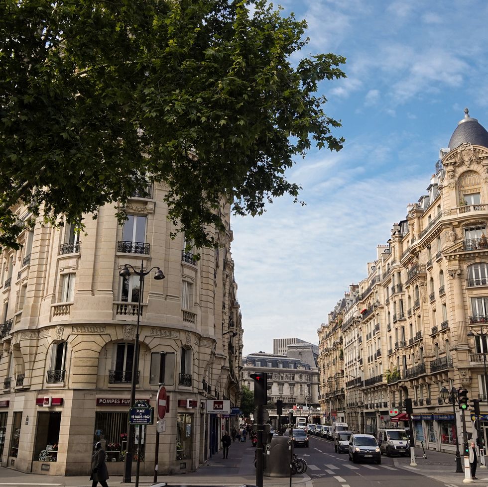 landscape of french urban streets
