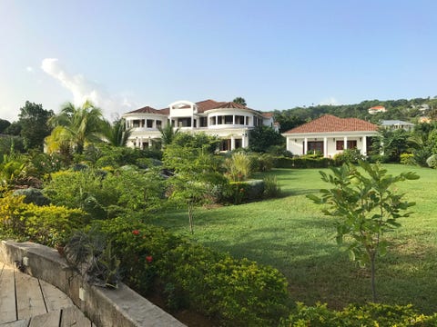 bahamas estate with garden lawns