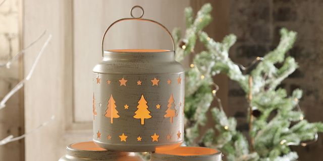 The Holiday Aisle® 12 LED Lantern With Rotating Christmas Scene, Faux  Snow, And Music