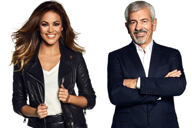 lara álvarez y carlos sobera, presentadores de 'pesadilla en el paraíso'
