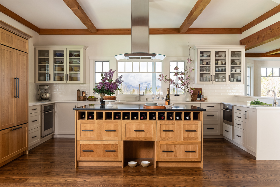 wine kitchen island