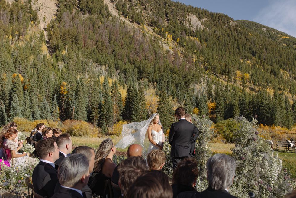 a wedding in the mountains