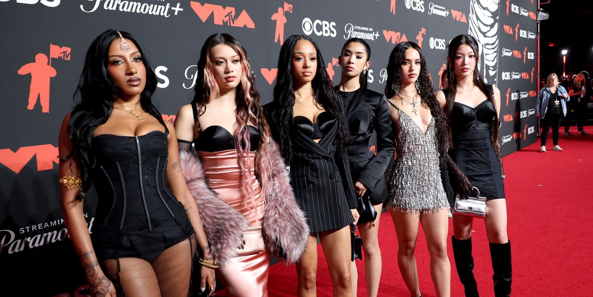 KATSEYE Make Their VMAs Red Carpet Debut and Have Never Looked Cooler