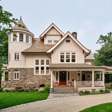 a large house with a front yard