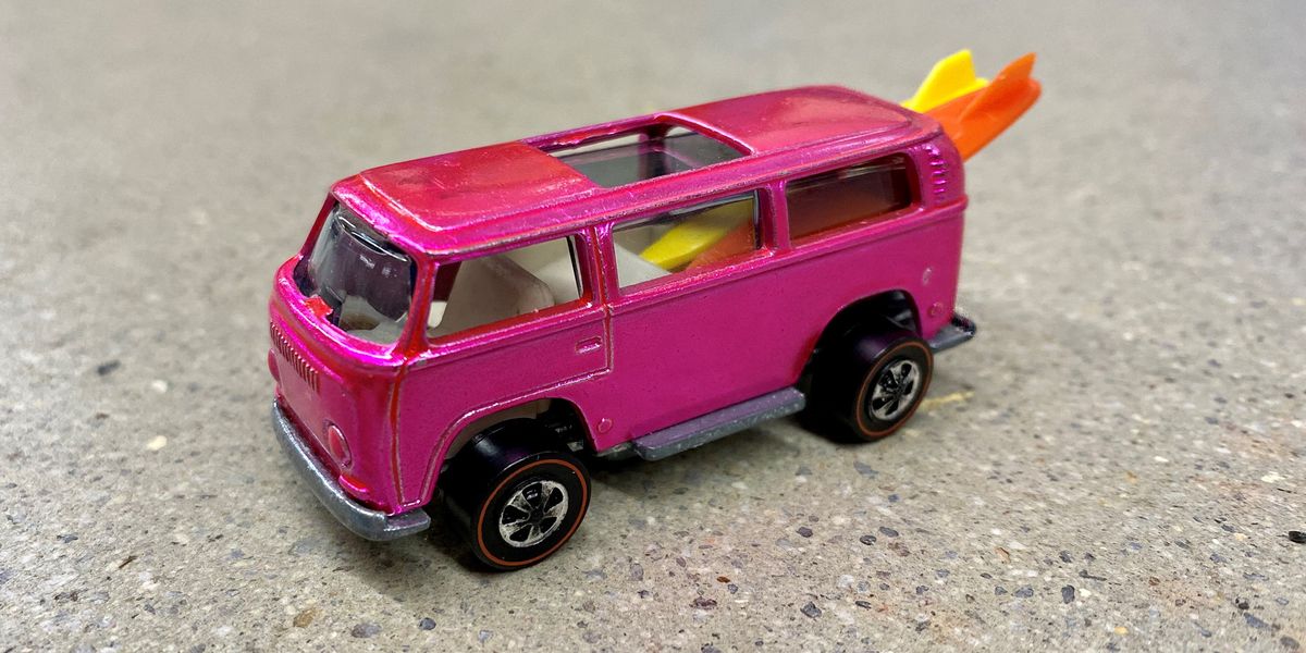 Rare Hot Wheels Pink Beach Bomb Keeps the VW Bus Story Alive