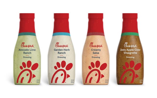 chickfila salad dressings
