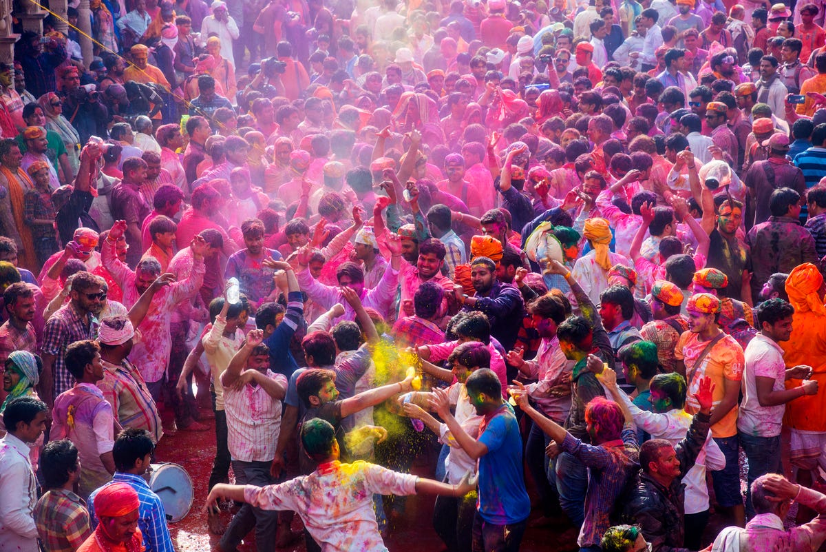 Amazing color at the Hindu festival of Holi