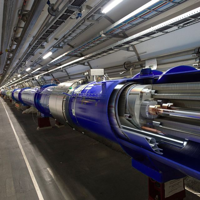 cern large hadron collider tunnel