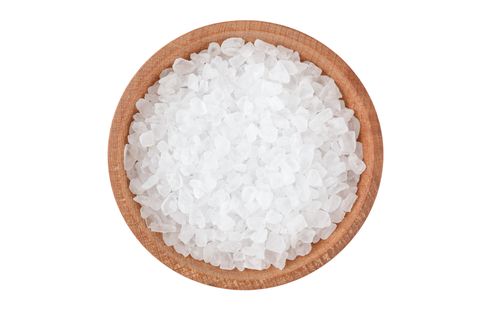 large salt in a wooden saltcellar