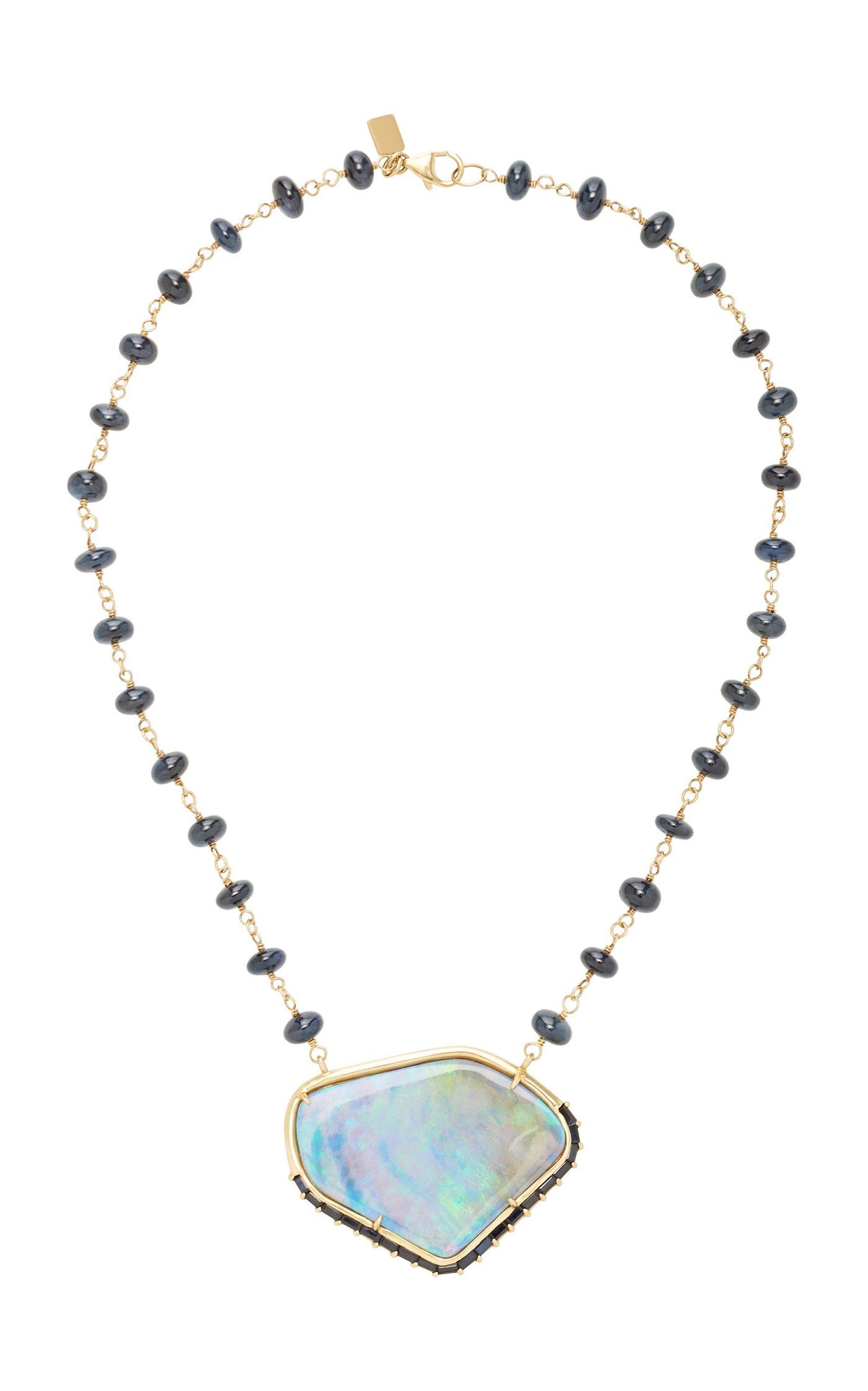 sheryl lowe sapphire and opal necklace
