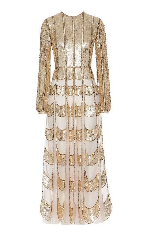 valentino gold gown