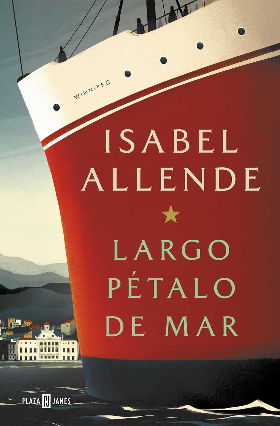 Portada del libro Largo pétalo de mar, de la escritora Isabel Allende