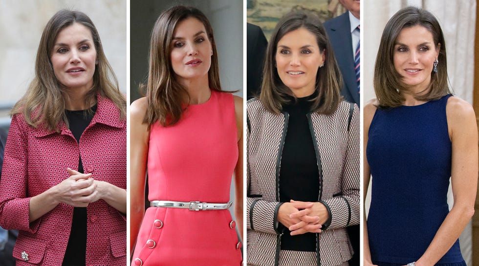Letizia, Letizia Ortiz, Peinados de Reinas, reina Letizia, pelo de Letizia Ortiz, melena ondas, melena extralisa, moño messy, moño espiga, Cabello Reina, ooks 2018 Letizia, Resumen del año 2018, Doña Letizia Ortiz, peinados 2018, la Reina, Letizia Ortiz