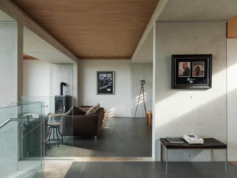 living room of carbon neutral architecture project lark rise