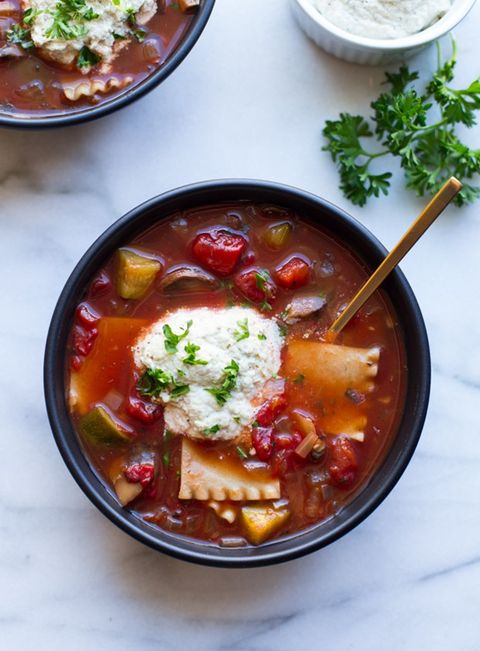 vegan slow cooker lasagna soup