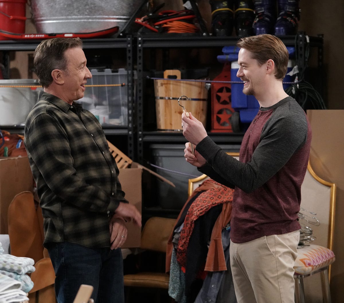 Kyle Anderson impersonation Cosplay costume, aka Christoph Sanders  impersonation cosplay costume, Tim Allen's Last Man Standing