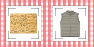 state cutting board and puffer vest  last minute gifts