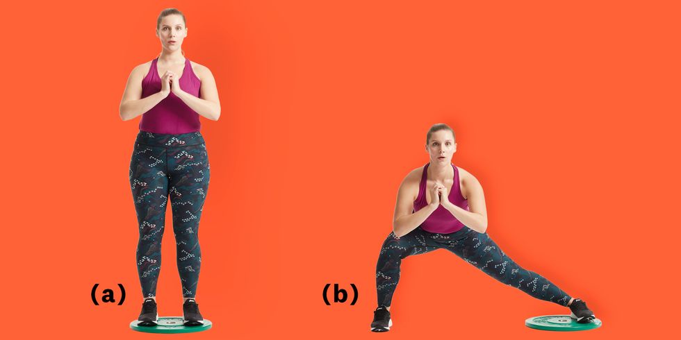 lateral lunges exercise