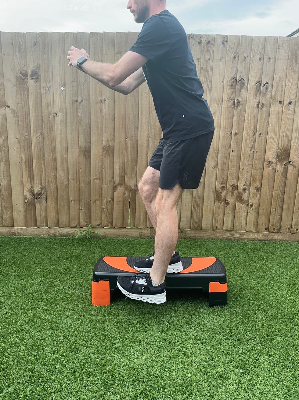 lateral step up and down exercise meniscus tear
