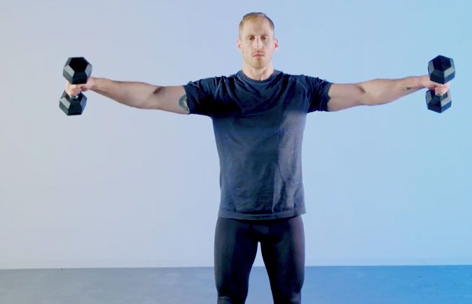 How to do Dumbbell 90-degree Lateral Raises 