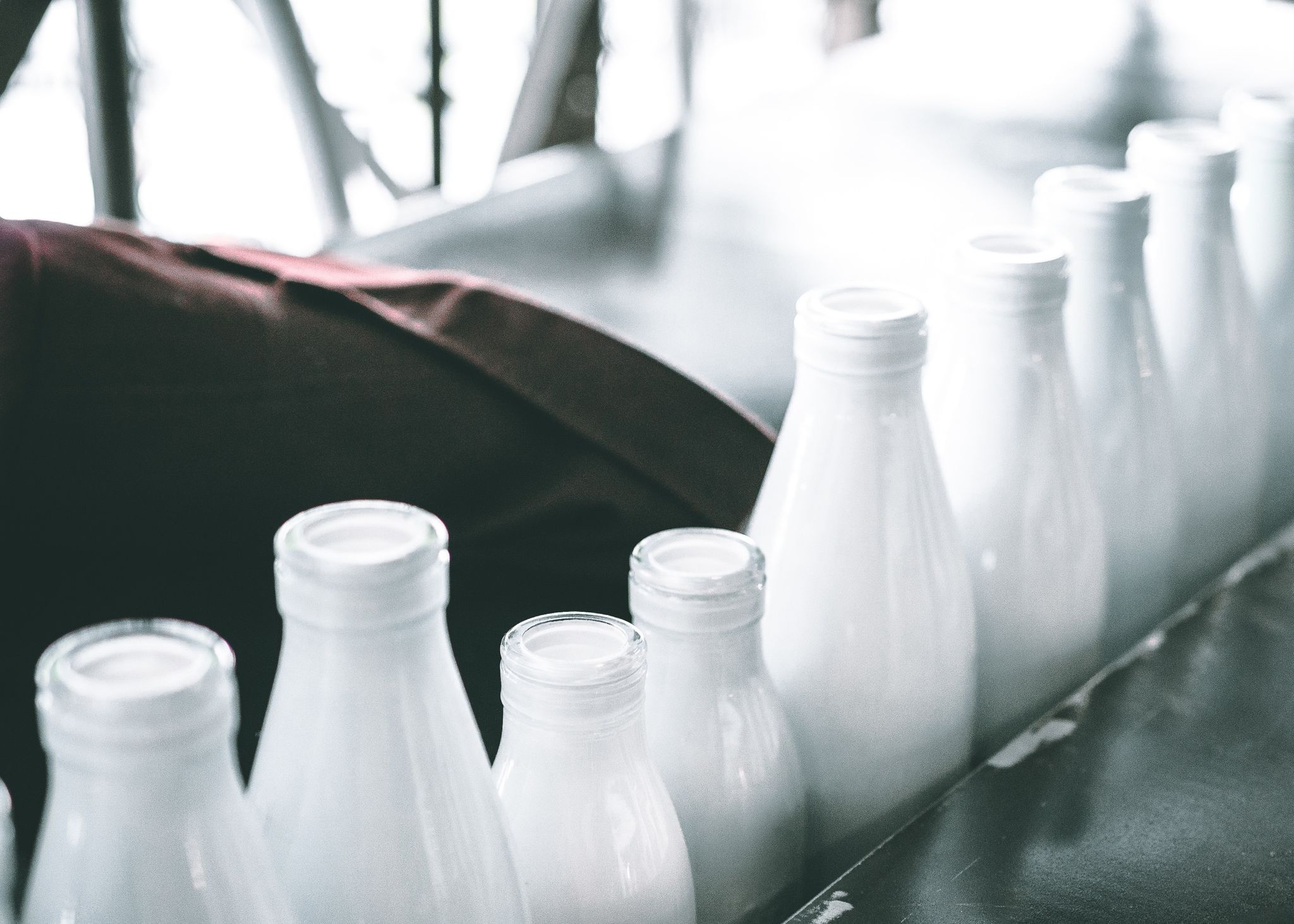 White, Plastic bottle, Water, Plastic, Bottle, Black-and-white, Milk, Dairy, Glass, Drinkware, 