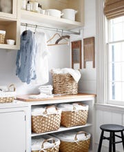 laundry room ideas baskets