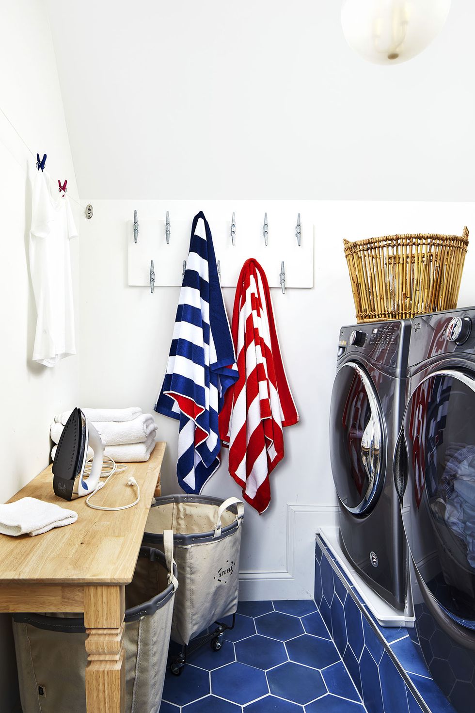 Small Laundry Room Storage Ideas - drying rack solutions