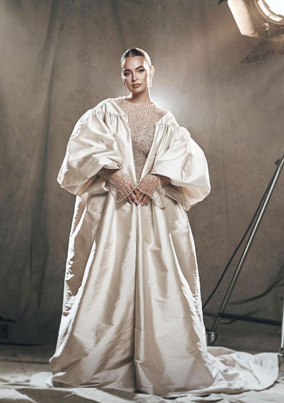 a person in a white dress