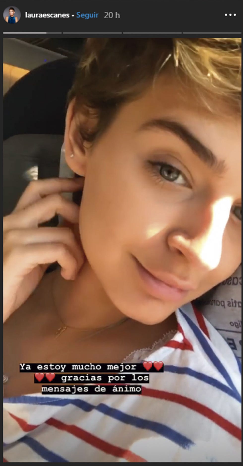 Laura Escanes mejor de sus molestias de embarazo