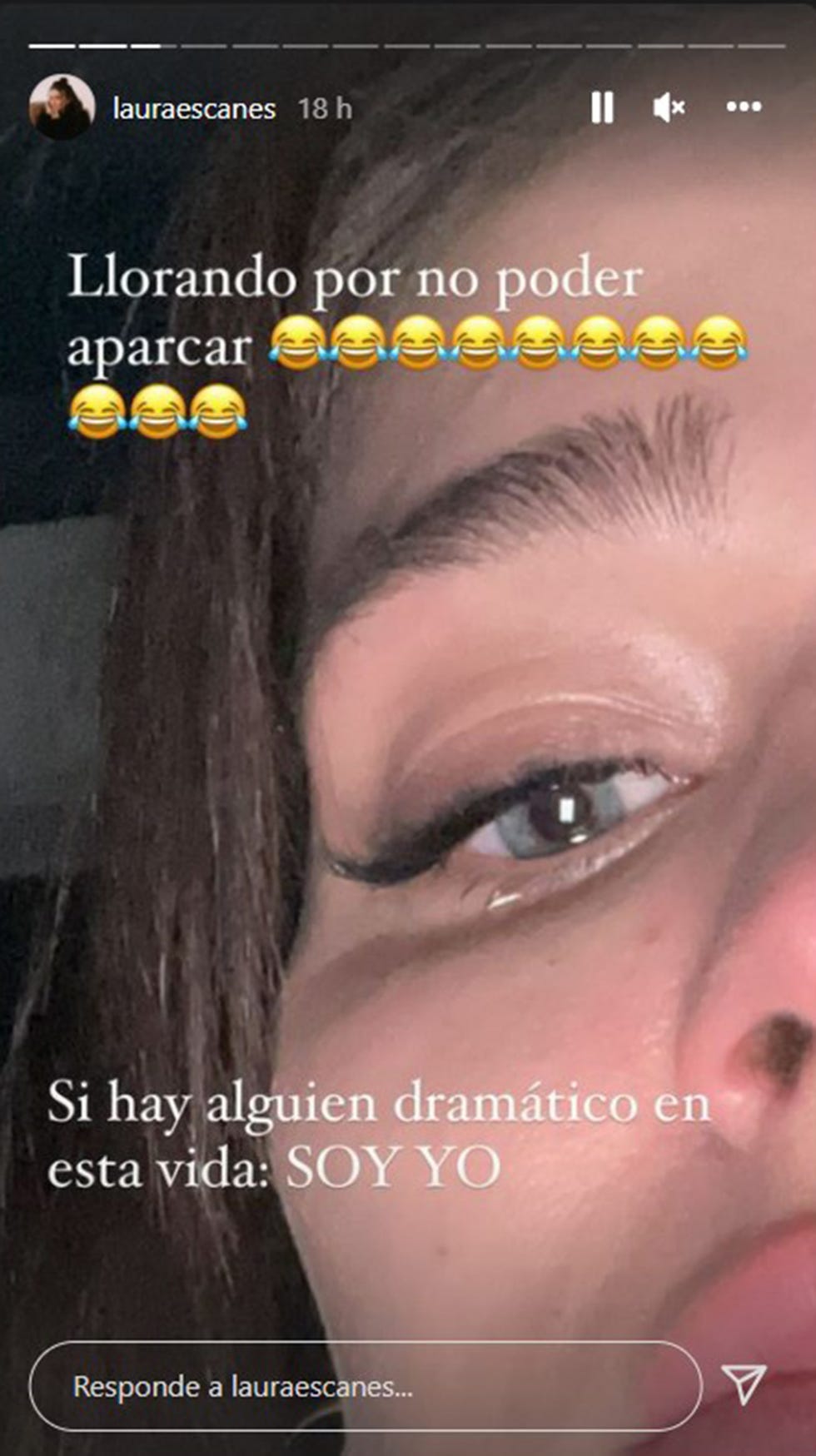 laura escanes llora por no poder aparcar su coche