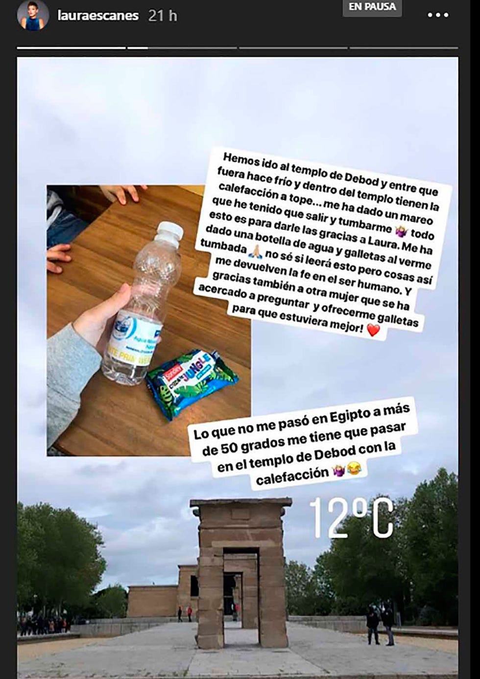 Laura Escanes sufre un percance en Madrid