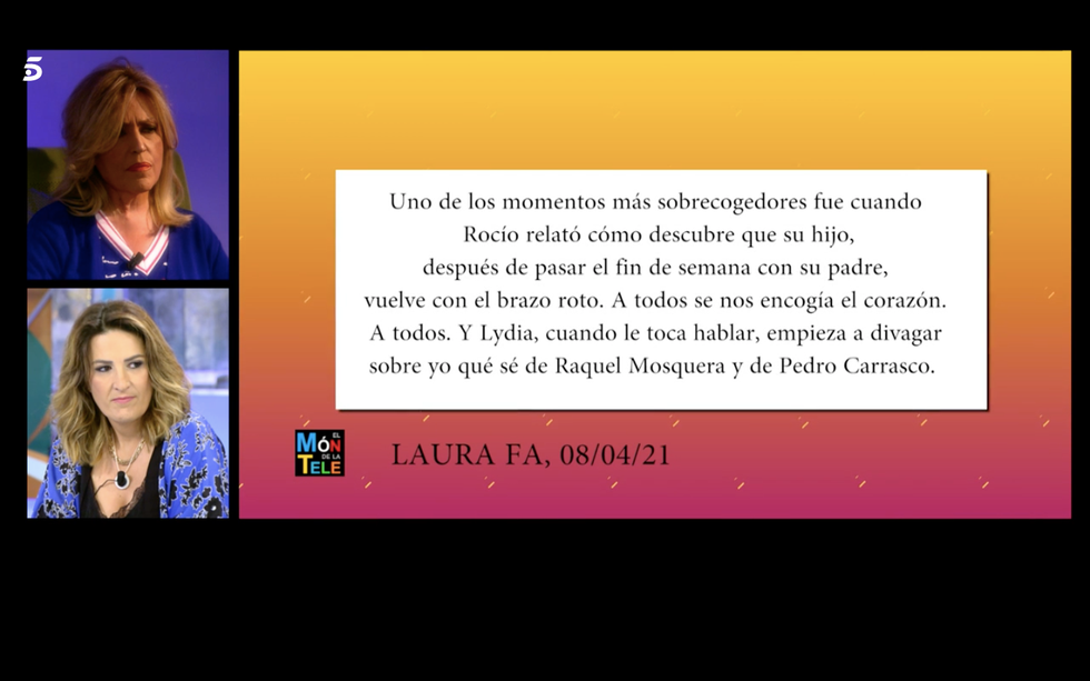 lydia lozano y laura fa