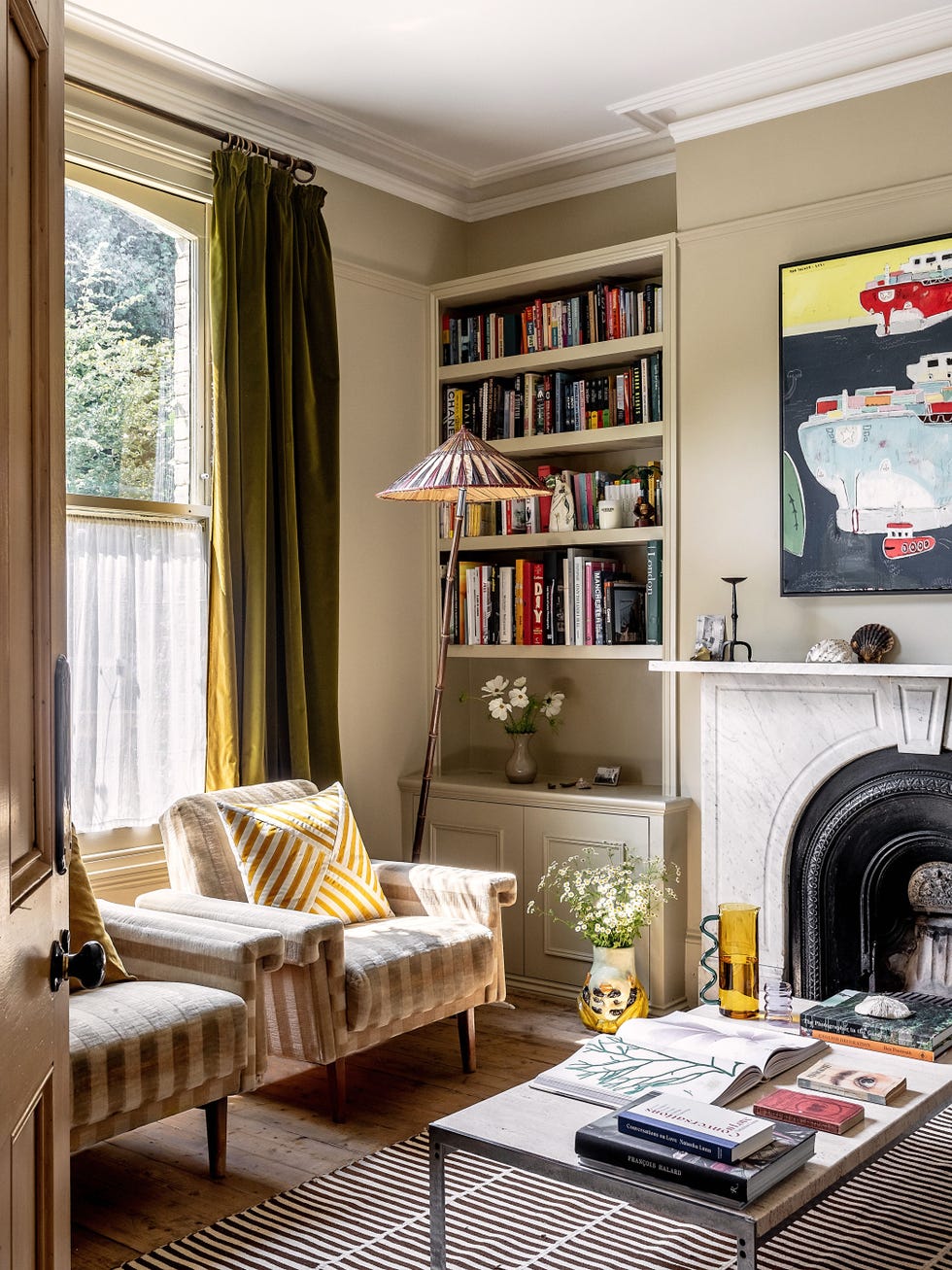 the reception room in laura jackson’s london home