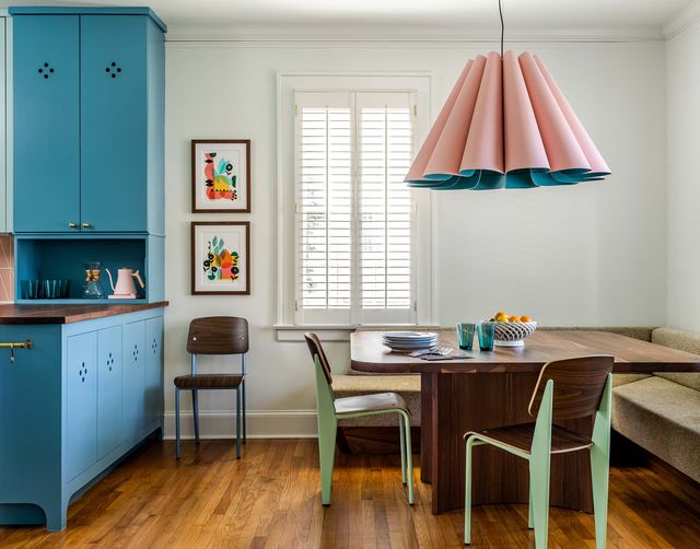 This Georgia Kitchen by Laura Jenkins Now Acts as a Colorful Family Hangout
