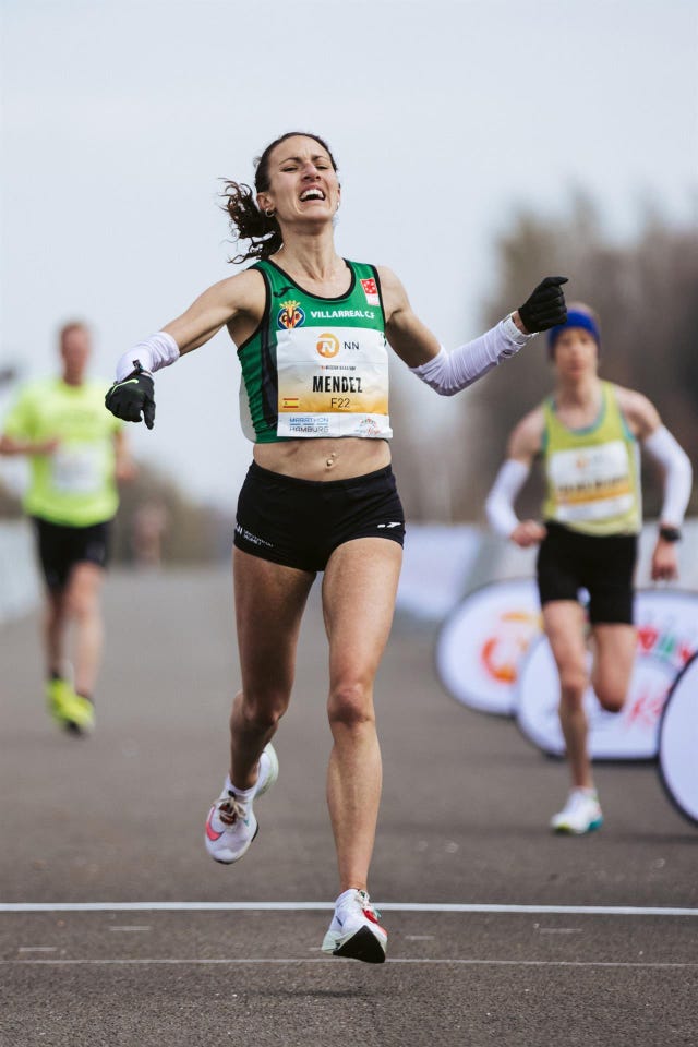 la maratoniana laura méndez, en competición
