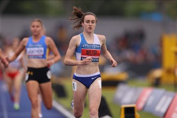 laura muir is participating in the microplus uk athletics championships at the manchester regional arena in manchester, england, on june 29, 2024 photo by pat scaasi  mi news photo by mi newsnurphoto via getty images