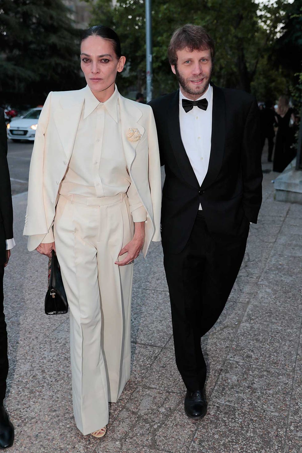 La modelo y diseñadora Laura Ponte con su novio, Pedro Leal, en la fiesta 30ºAniversario Vogue