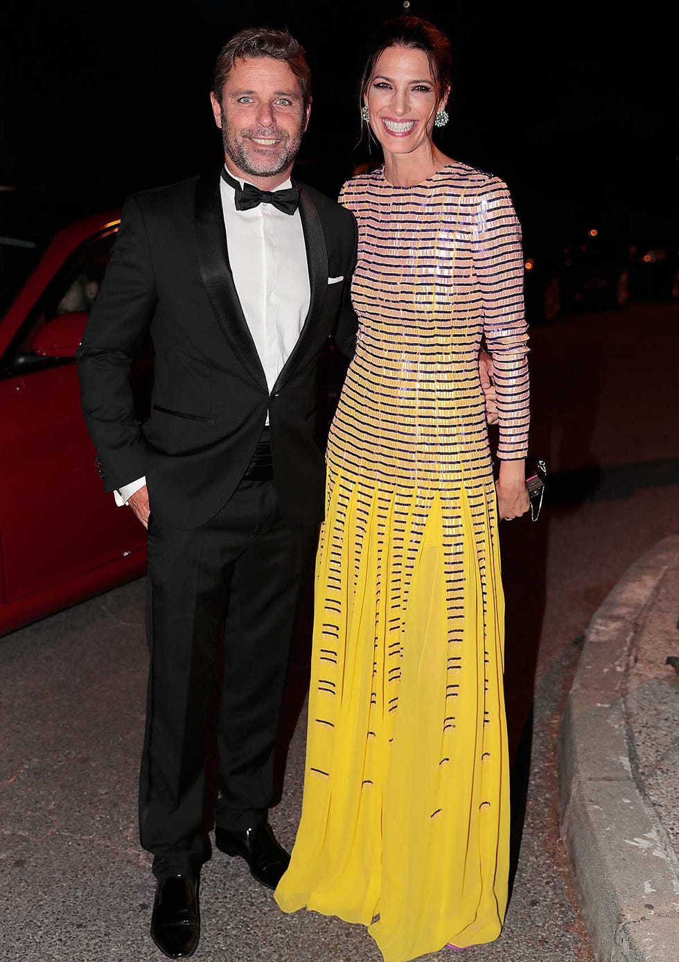 La pareja de recién casados, el músico David Ascanio y la modelo Laura Sánchez, en la fiesta 30ºAniversario Vogue.